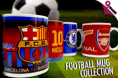 From QR19, Cheer on Your Favorite Football Team with Printed Mugs! (Up to QR210 Value)
